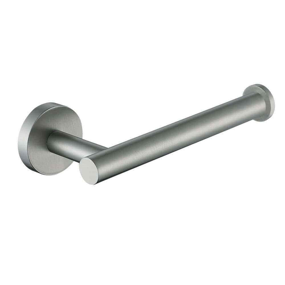 Wall-Mount Single Post Toilet Paper Holder in Brushed Nickel