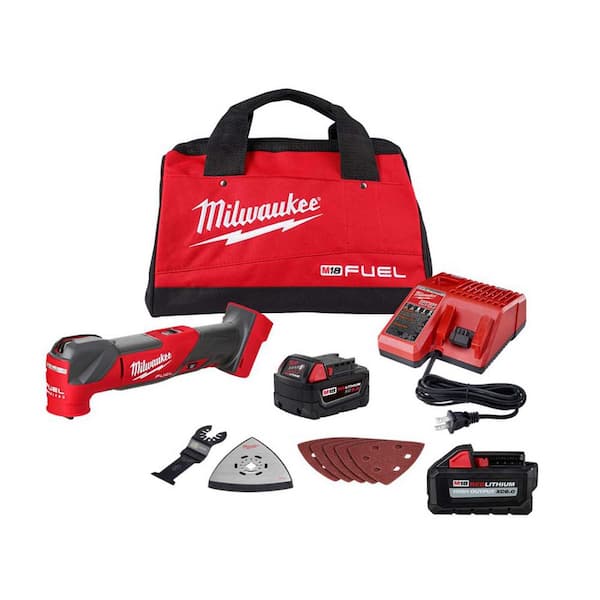 Milwaukee M18 FUEL 18V Lithium-Ion Cordless Brushless Oscillating Multi-Tool Kit with Extra 6.0ah Battery