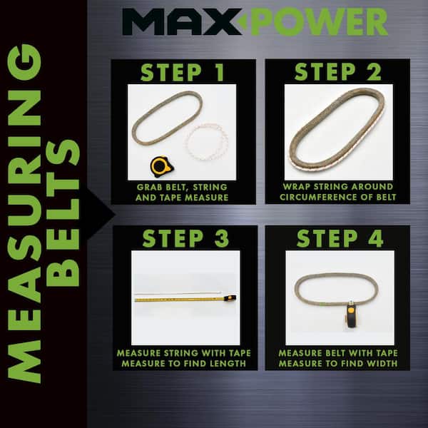 MaxPower 3/8 in. x 27 in. Premium V-Belt 347432 - The Home Depot