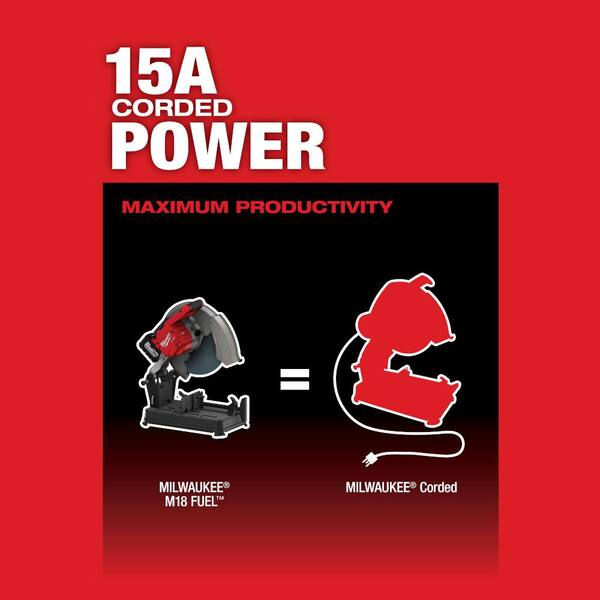 M18 FUEL 18-Volt Lithium-Ion Brushless Cordless 14 in. Abrasive Cut-Off Saw (Tool-Only)