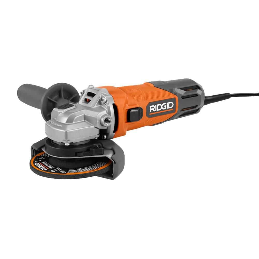 RIDGID 8 Amp Corded 4-1/2 in. Angle Grinder (Tool Only) (R10061)
