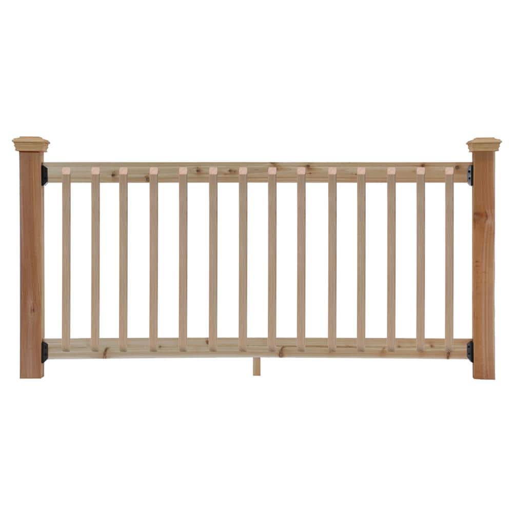 ProWood 6 ft. Cedar Rail Kit with B2E Balusters 447167 The Home Depot