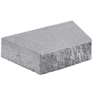 4 in. H x 17.07 in. W x 10.38 in. D Pewter Rectangle Concrete Wall Cap
