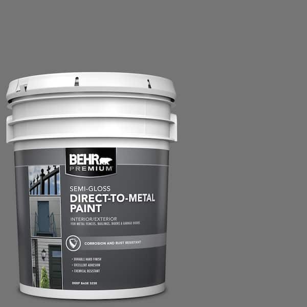 5 gal. #N520-5 Iron Mountain Semi-Gloss Direct to Metal Interior/Exterior Paint
