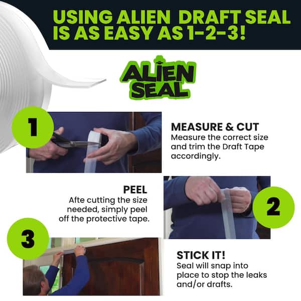 As Seen on TV Alien Tape 10 ft. Multi-Surface Tape Reusable Double-Sided  (3-Pack) 7087 - The Home Depot