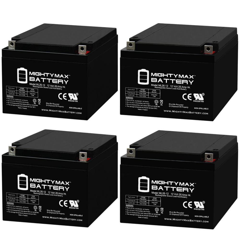 12V 26AH SLA Replacement Battery for Genesis NP24-12B-NB-4 Pack price history on PriceWatchPro