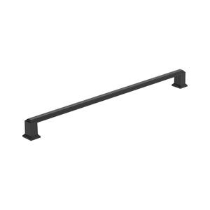 Appoint 12-5/8 in. (320 mm) Center-to-Center Matte Black Cabinet Bar Pull (1-Pack)