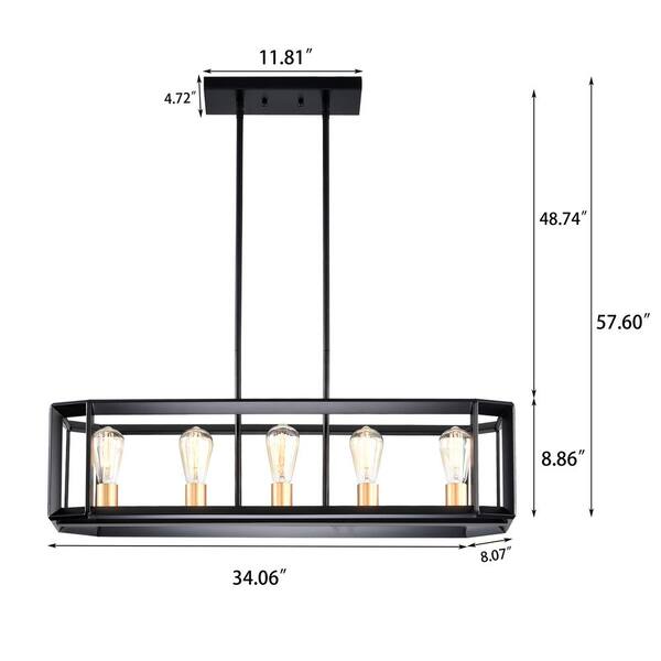 scott living 5 light island fixture