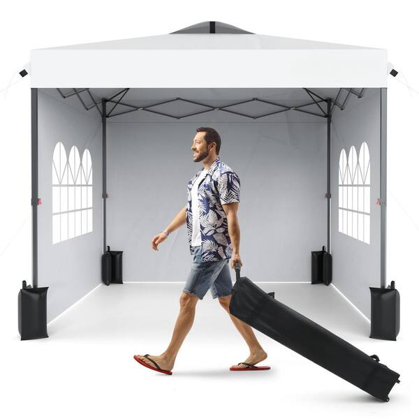 222 専用 10 ft. x 10 ft. White Pop Up Canopy Heavy Duty Event Canopy