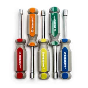 Recessed Shaft Metric Nut Driver Set with Acetate Handles (5-Piece)