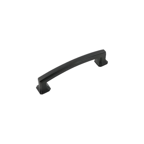 HICKORY HARDWARE Bridges 3-3/4 in. (96 mm) Matte Black Cabinet Pull (10-Pack)