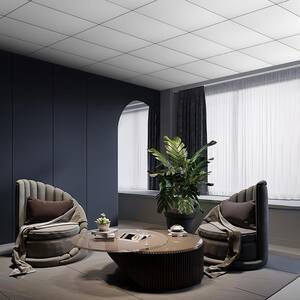 White 2 ft. x 4 ft. PVC Lay-in Ceiling Tile (80 sq.ft./case)