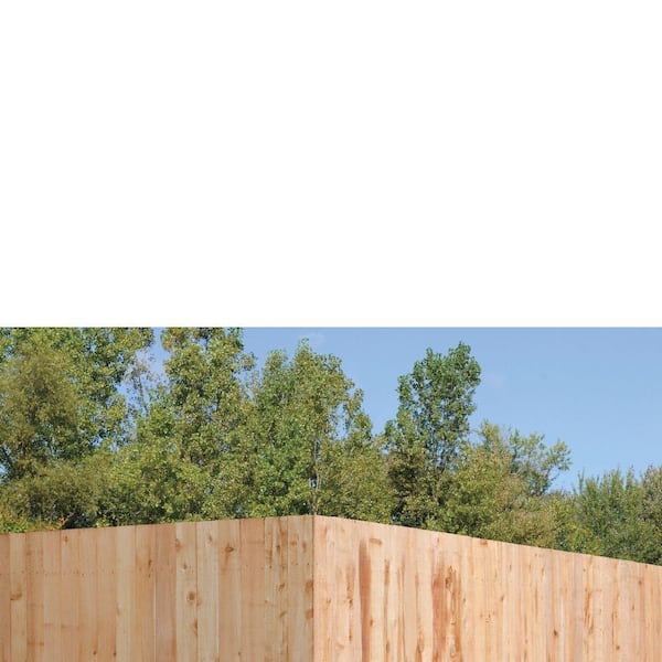 Installed Pressure Treated Flat Top Picket Fence