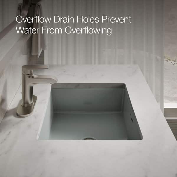 KOHLER Cursiva 19.8 in. x 15.63 in. Undermount Bathroom Sink in