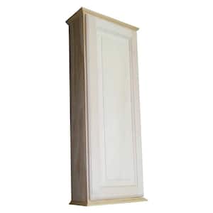 Aventura 15.5 in. W x 43.5 in. H x 5.25 in. D Unfinished Wood Surface Mount Wall Cabinet