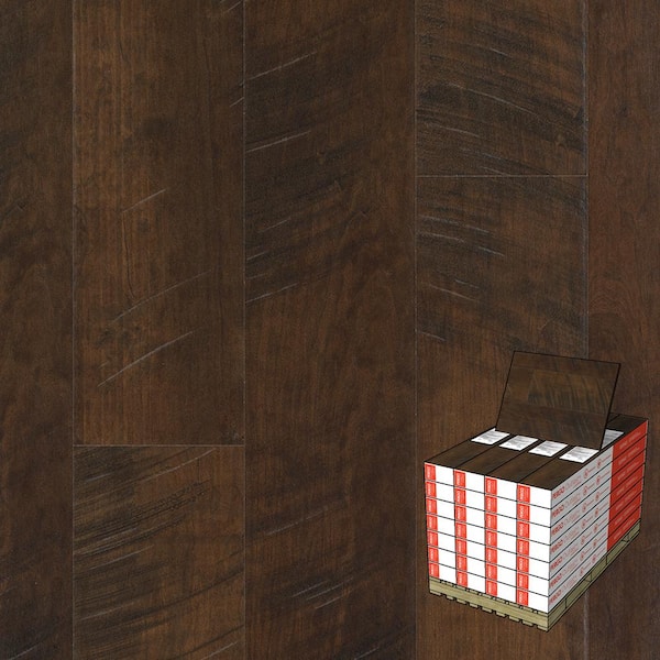 Pergo Outlast+ Molasses Maple 12 mm T x 6.1 in. W Waterproof Laminate Wood Flooring (451.4 sqft/pallet)