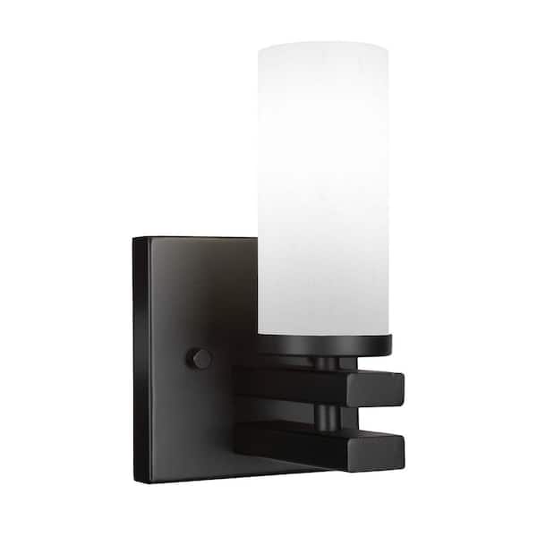 Unbranded Paris 1-Light Matte Black Wall Sconce