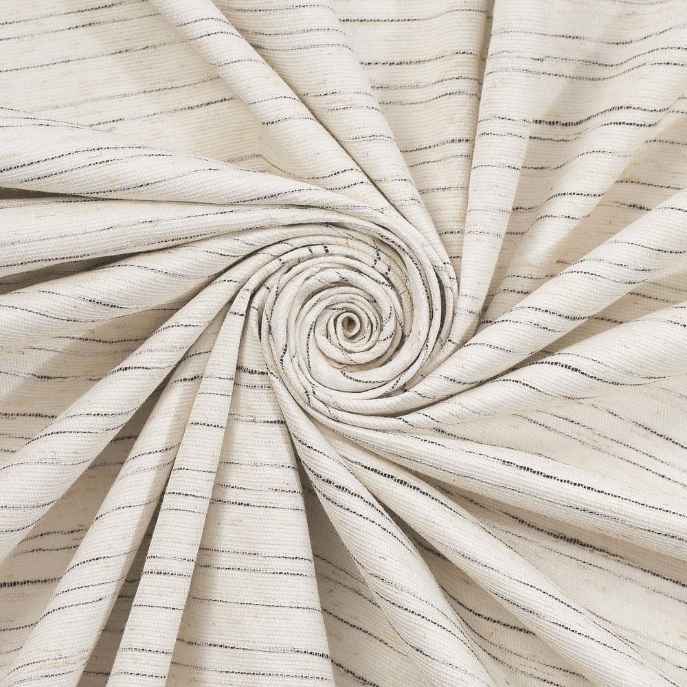 Ivory Blackout Grommet Linen-Polyester Window Panel, 50'' x 84''