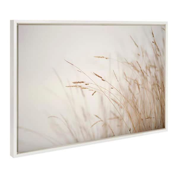 Sylvie "Marsh Grass No 1" by Crystal Lynn Collins White Framed Art Print 33 in. x 23 in.