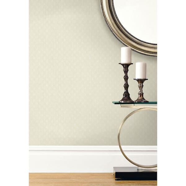 CASA MIA Geometric Rhombus Beige Paper Strippable Wallpaper Roll (Cover 57 sq. ft.)