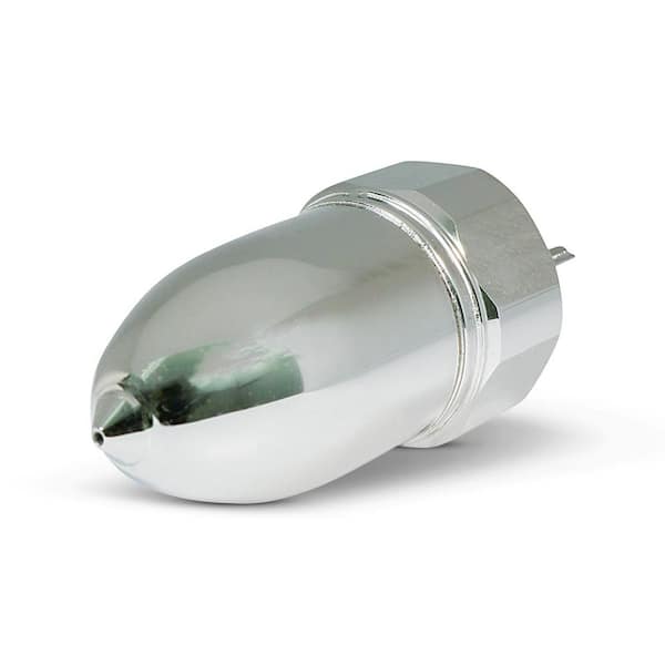 PLUMBFLEX 1/4 in. Chrome Straight Steam Air Vent Radiator Valve