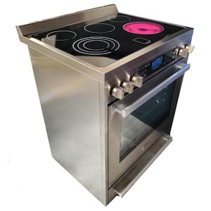 30 in. 5-Element Electric Range with Bake, Convection, Broil and Steam Clean in Stainless Steel