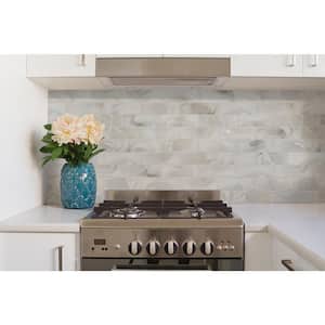 Pearla Perala Subway 11.73 in. x 11.73 in. Textured Glass Stone Mesh-Mounted Mosaic Tile (0.95 sq. ft./Each)
