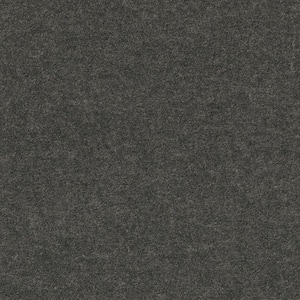 First Impressions - Ice - Black Commercial 24 x 24 in. Peel and Stick Carpet Tile Square (60 sq. ft.)