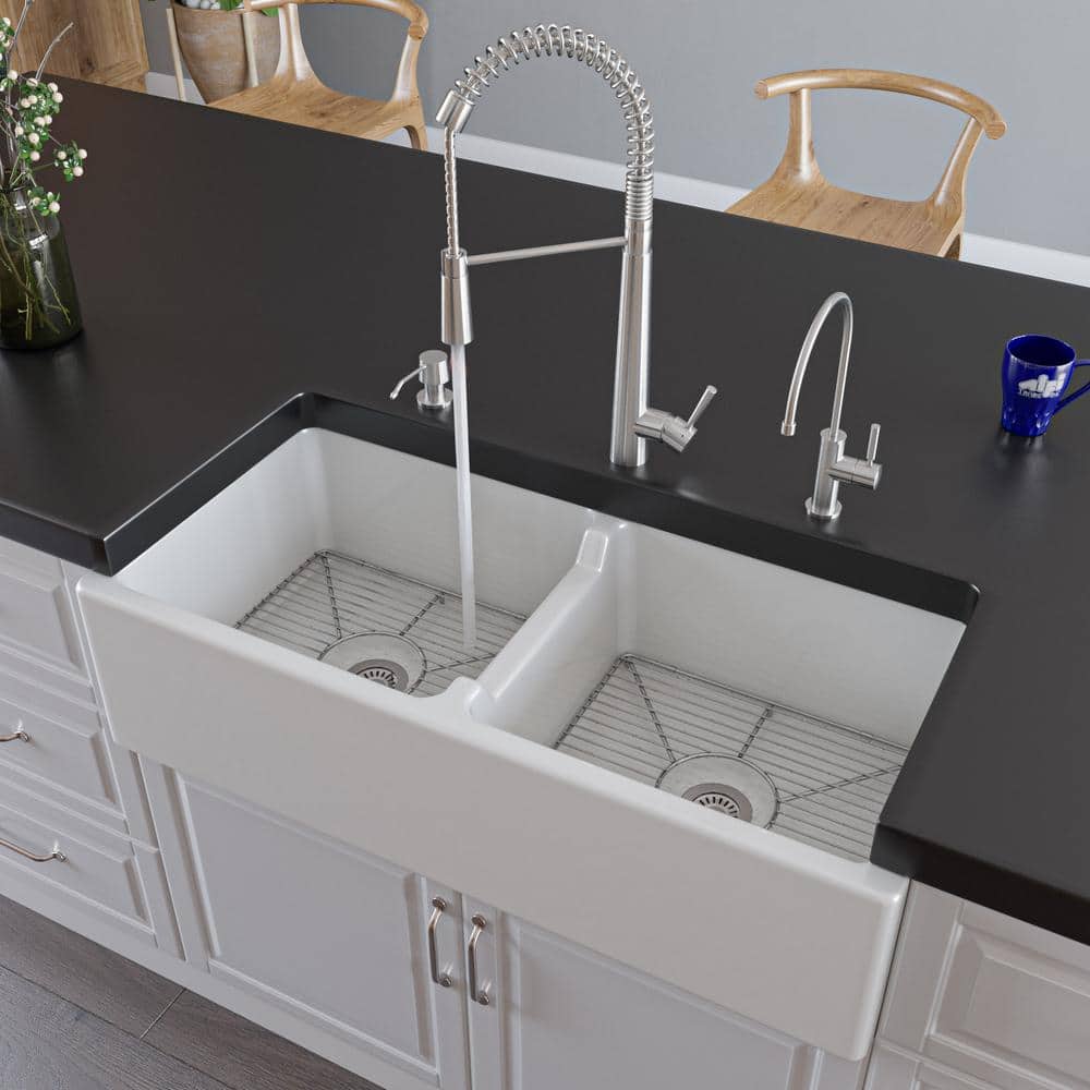 Stainless Steel Commercial Spring Kitchen Faucet with Pull Down Spray