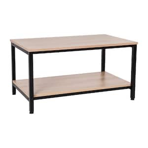 20 in. Brown Rectangle Wood Coffee Table