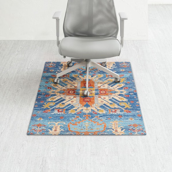 Las Cruces Multi-Colored 48 in. x 36 in. Polyester Chair Mat