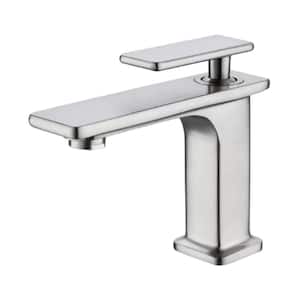7.4 in. Single Hole Single-Handle Lever Vessel Bathroom Faucet in Chrome