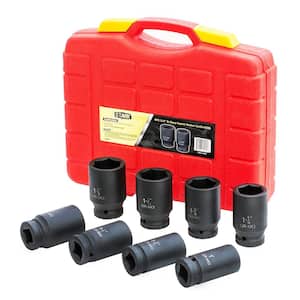 3/4 in. SAE Deep Impact Sockets HD Size 1 in. to 1-1/2 in. Mechanic Wrench Tools (9-Piece)