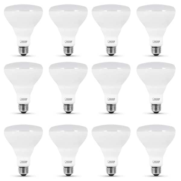 Feit Electric 120-Watt Equivalent BR40 Dimmable CEC Title 24 90+ CRI Recessed E26 Flood LED Light Bulb, Bright White 3000K (12-Pack)