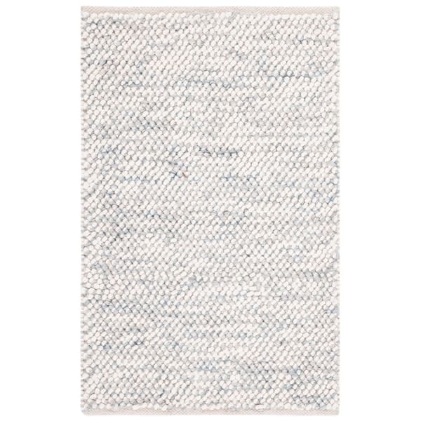 Natura 2 ft. x 3 ft. Gray/Ivory Uniform Marle Area Rug
