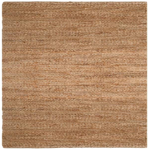 SAFAVIEH Natural Fiber Natural/Beige 8 ft. x 8 ft. Square Solid Area Rug