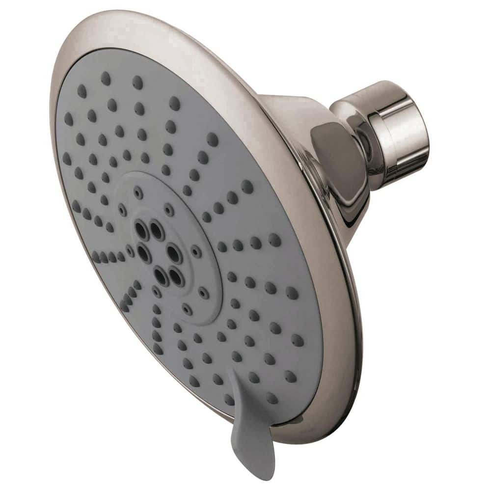 Shower Scape 5-Spray Patterns 5 in. Wall Mount Fixed Shower Head in Brushed Nickel price history on PriceWatchPro