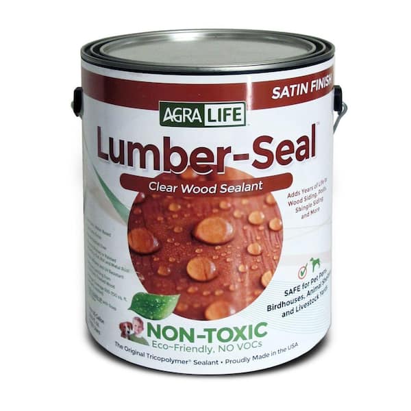 AgraLife VOC Free Non Toxic Lumber-Seal 1 gal. Clear Satin Wood Waterproofer Sealant