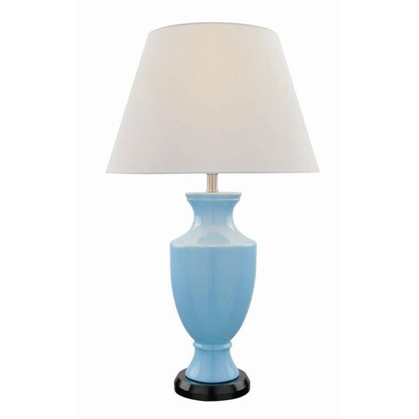Illumine 25 in. Blue Table Lamp Light