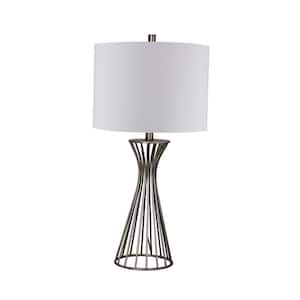 28.5 in. Champagne Gold Metal Table Lamp
