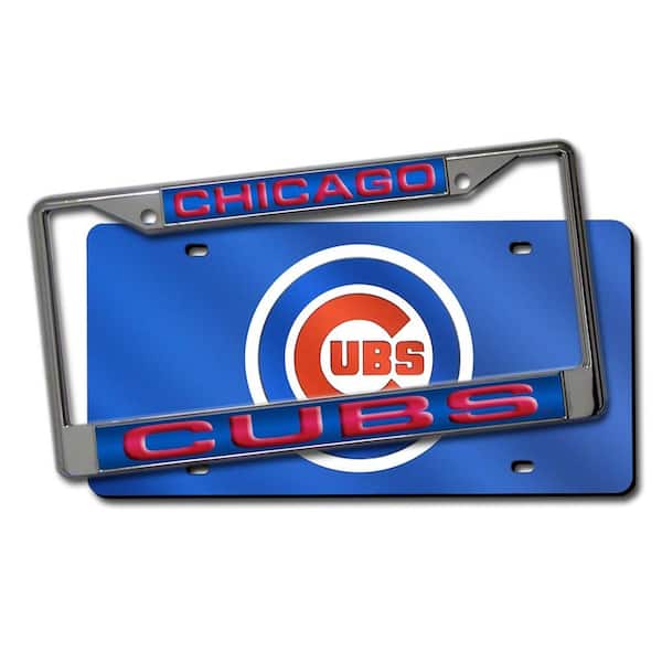 Rico Industries Chicago Cubs Team Plate Frame and Acrylic Decals-DISCONTINUED
