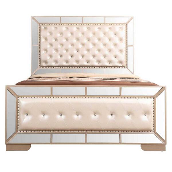 AndMakers Hollywood Hills Pearl King Panel Beds