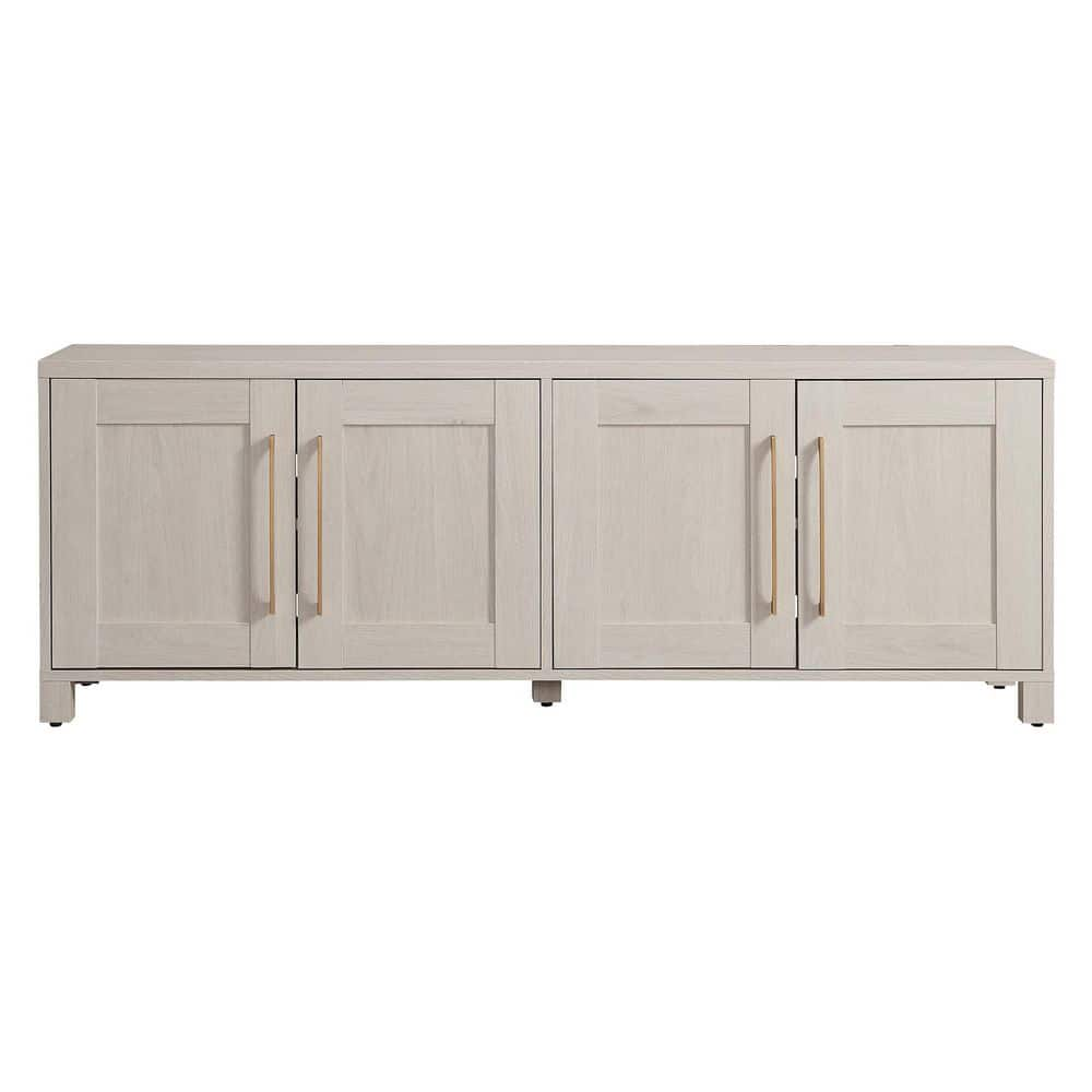 Meyer&Cross Chabot 68 in. Alder White Rectangular TV Stand Fits TV's up