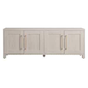 Chabot 68 in. Alder White Rectangular TV Stand Fits TV's up to 75 in.