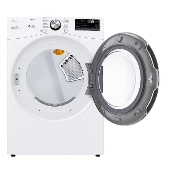 Lg Electronics 7 4 Cu Ft White Ultra Large Capacity Gas Dryer With Sensor Dry Turbo Steam Dlgx4201w The Home Depot