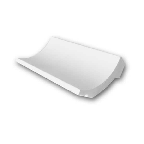 ORAC DECOR 1-7/8 in. D x 1-5/8 in. W x 4 in. L Primed White Plain Polyurethane Crown Moulding Sample