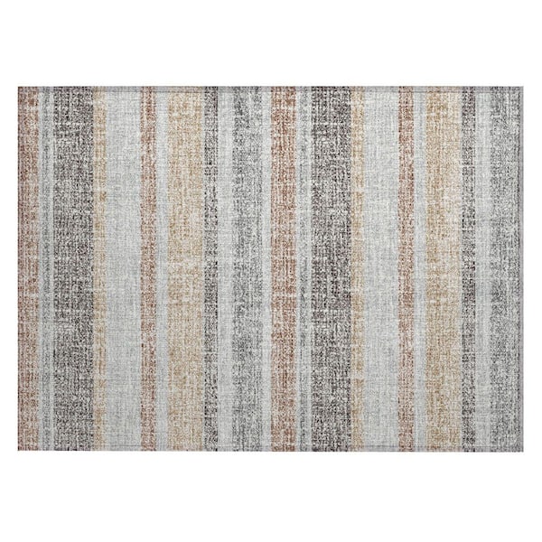 Chantille Machine Washable Indoor/Outdoor Abstract ACN2122 Gray 1 ft. 8 in. x 2 ft. 6 in. Accent Rug