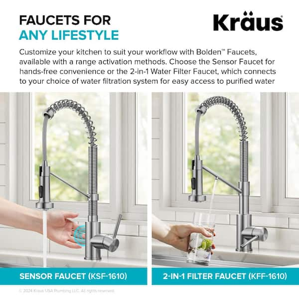 Kraus kitchen faucet outlets - KSF - 1610SFS