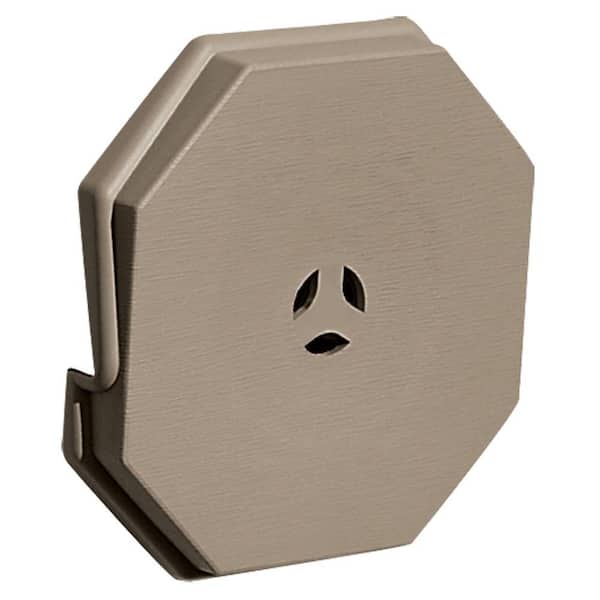 Builders Edge 6.625 in. x 6.625 in. #095 Clay Surface Universal Mounting Block