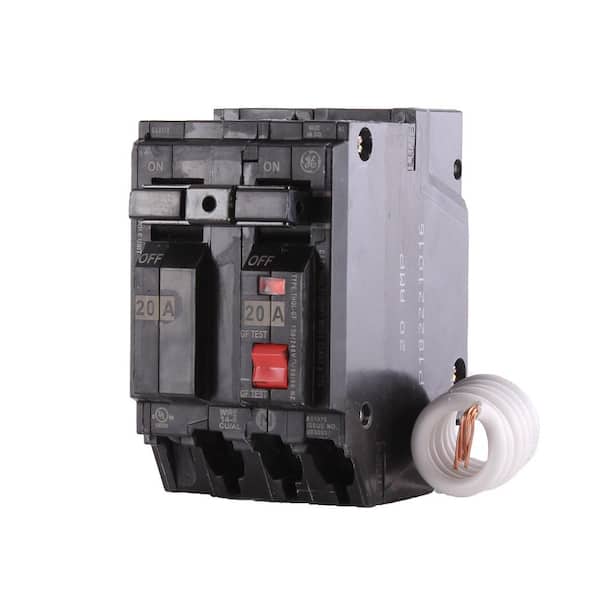 ABB 25 Amp Double Pole Ground Fault Plug-on Neutral Circuit Breaker with Self-Test (THQL2125PGFTA)